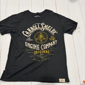 Ford Shelby Carrol Shelby Black Graphic T-Shirt for Men